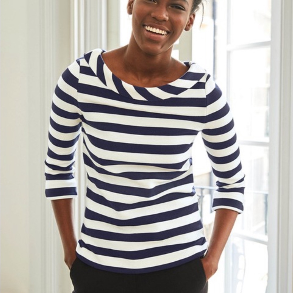 Boden Sarah pointe top vintage collar us12